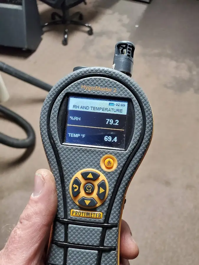 Moisture meter humidity assessment for Fire & Smoke Damage Restoration in Depew